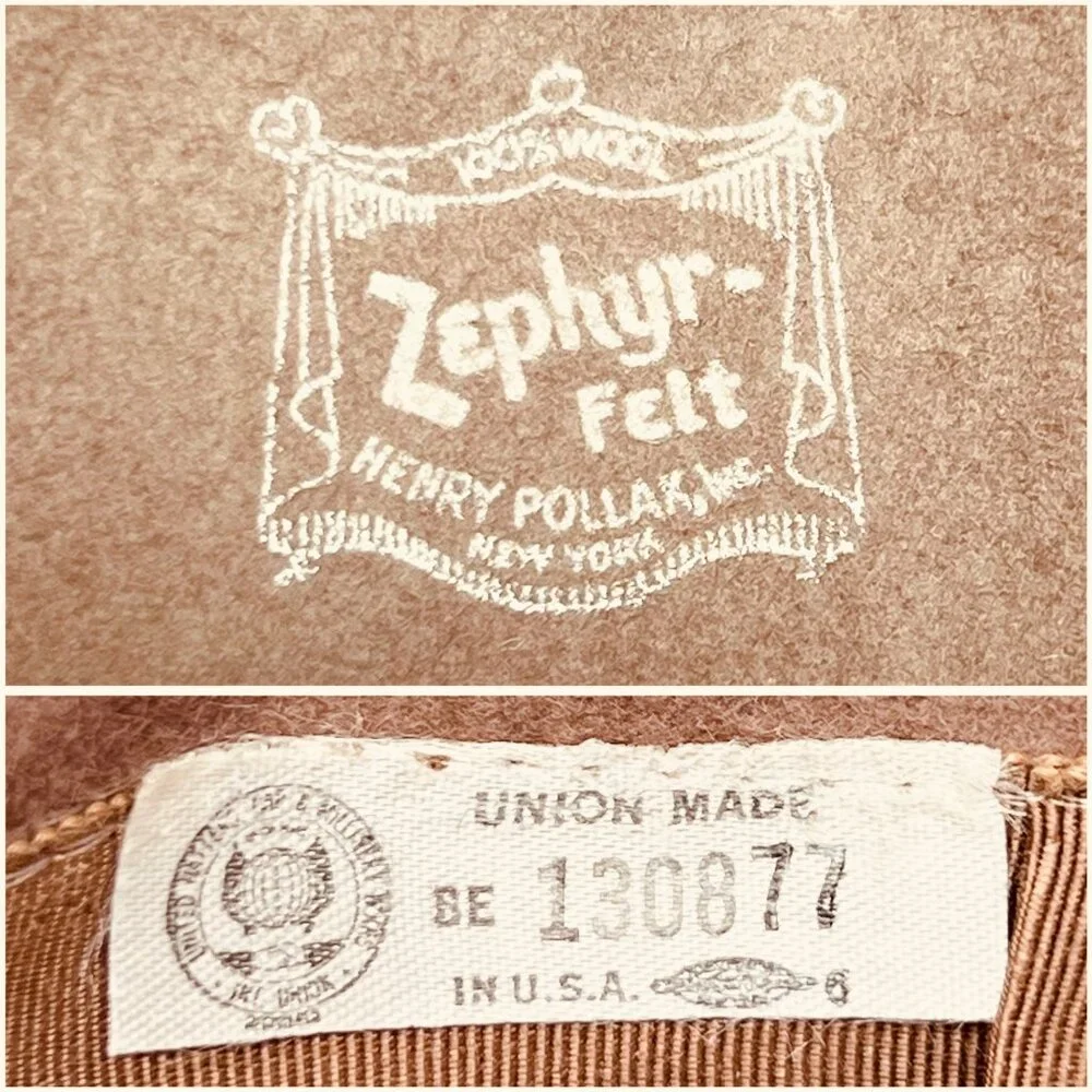 Henry Pollak 40s-50s Zephyr German Style Wool Felt Hat - Picture 6 of 7